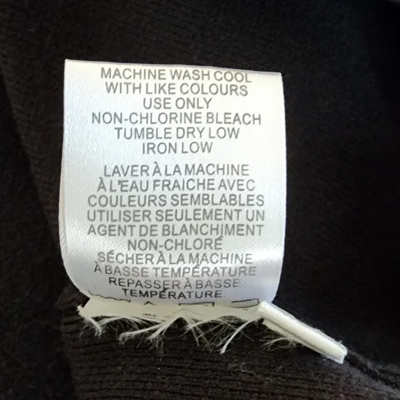 Franco Valeri Turtleneck Sweater Black Heavyweight Thick Women's Large - Picture 7 of 7